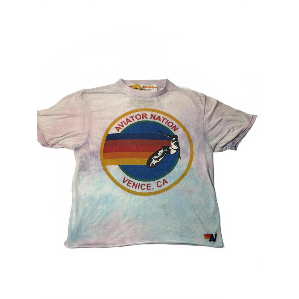 Aviator Nation tye dye boxy tee size small